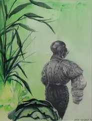 Jan Nigro, In the Public Gardens, watercolour and graphite on paper