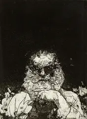 Roy Dalgarno, The Artist, etching, 11/25