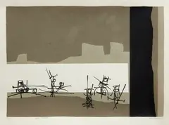 Ted Dutch, War Games, silkscreen print, 27/28