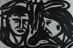 Jeffrey Harris, Conversation, lithograph, 7/18