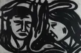 Jeffrey Harris, Conversation, lithograph, 7/18