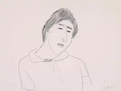 Ilana (1977) by Toss Woollaston, graphite on paper, sold Feb 2023