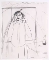 Do you know the way to Golgotha? by Jeffrey Harris, graphite on paper, offered Feb 2023