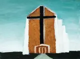 Michael Stevenson, St Joseph's, Waitara, oil on paper