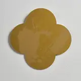 Max Gimblett, Remembrance, silkscreen on lacquered brass quatrefoil