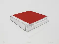James Ross, Red Book, silkscreen print, 18/30