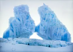 Jae Hoon Lee, Blue Glacier, duratrans print in aluminium lightbox, edition of 8 (2010)