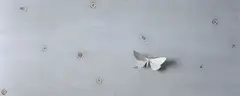 Elizabeth Thomson, Lost Moth, acrylic, gesso and patinated bronze on board