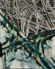 Robert Ellis, Conjunction II, oil on canvas