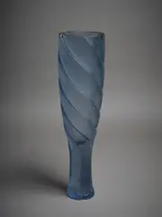 Ann Robinson, Spiral Vase, cast glass
