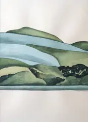 Robin White, Sandhills, Raglan, watercolour
