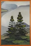 Don Binney, Te Henga, oil on canvas