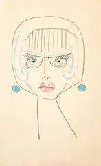Portrait of a Modern Woman by Theodorus Johannes Schoon, pastel on paper, offered Nov 2022