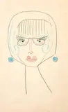 Portrait of a Modern Woman by Theodorus Johannes Schoon, pastel on paper, offered Nov 2022