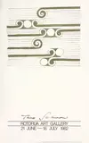 Theodorus Johannes Schoon, Rotorua Art Gallery 21 June - 18 July 1982, vintage screenprinted exhibition poster