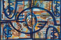 Selwyn Muru, Untitled - Abstract Design, watercolour and gouache on paper