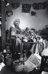 Gil Hanly, Theo Schoon in the Studio, gelatin silver print, circa 1982