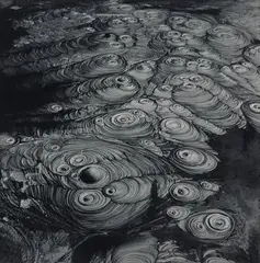 Theodorus Johannes Schoon, Waiotapu Mud Pool Study, gelatin silver print