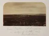 Daniel Manders Beere, Māori Position at Rangiriri in Action of October 1863, Waikato River, albumen print