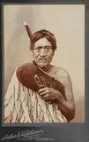 Arthur E. Watkinson, Poma Haunui, Chief of Ngati Hau Tribe, Whanganui River, 100 Years Old, carte de visite