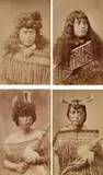 Thomas Price, Four cartes de visite of Māori Wahine