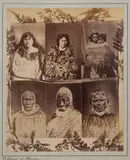 Josiah Martin, Composite Studio Portrait of Māori
