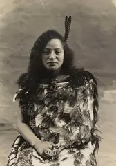Photographer Unknown, Studio Portrait of a Māori Wahine, gelatin silver print