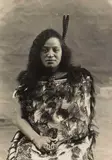 Photographer Unknown, Studio Portrait of a Māori Wahine, gelatin silver print
