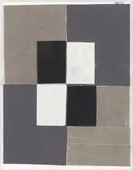 Untitled by Gordon Walters, collage on paper, 1992, offered Sep 2022