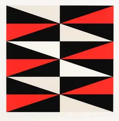 Tropical Pattern by Richard Killeen, screenprint (edition of 50), 1978, sold Sep 2022