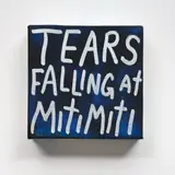 John Reynolds, Tears falling at Mitimiti (series) #11, oil enamel pen marker and acrylic on canvas, March 2011