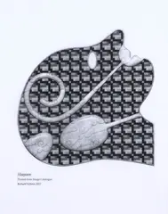 Heapoon by Richard Killeen, laser print on tracing paper, 2012, offered Sep 2022