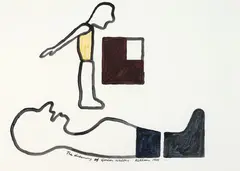 The Dreaming of Gordon by Richard Killeen, watercolour on paper, 1995, sold Sep 2022
