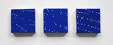 John Reynolds, Sad song (series), oil enamel pen marker on canvas, 2009, 3 parts
