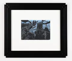 Instincts of by Kushana Bush, gouache on paper, 2018, sold Sep 2022
