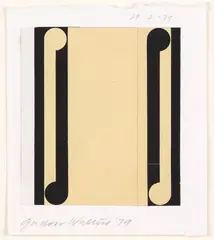 Gordon Walters, Untitled, collage on paper, 28.2.79