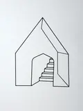 Neil Dawson, Echo maquette, powder coated steel, 2021