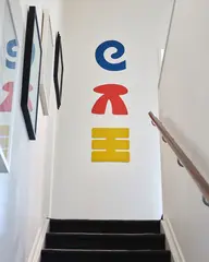 Richard Killeen, 3 Cultures, acrylic lacquer on aluminium, three parts