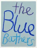 The Blue Bathers from the Blutopia series by John Reynolds, oilstick and acrylic on paper, 2015, sold Sep 2022