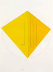 Noon (drawing for Muka litho 4) by James Ross, watercolour and crayon on paper, 2001, sold Sep 2022