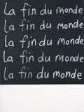 John Reynolds, La fin du monde, oil enamel pen marker on acrylic on canvas, 2005