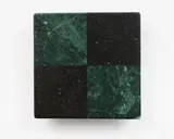 John Edgar, Flag 11, red granite (Coromandel, NZ), serpentine (India), 2003