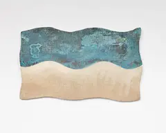 John Edgar, Untitled, Flag, shaped and patinated metals