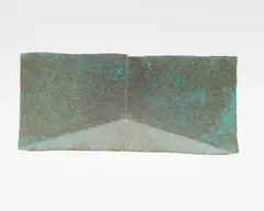 Untitled, Flag by John Edgar, shaped and patinated metals, sold Sep 2022