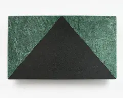 Mountain (25) from the series Flags and Phases by John Edgar, granite and serpentine, 2003, sold Sep 2022