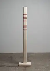 John Edgar, Transformer, white Portuguese limestone and red Indian sandstone, 2007