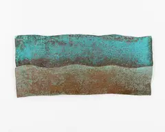 John Edgar, Untitled, Flag, shaped and patinated metals