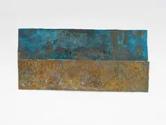 Untitled, Flag by John Edgar, shaped and patinated metals, sold Sep 2022