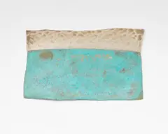 John Edgar, Untitled, Flag, shaped and patinated silver and bronze