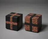 John Edgar, Cube 18, granite (India), 2016, diptych